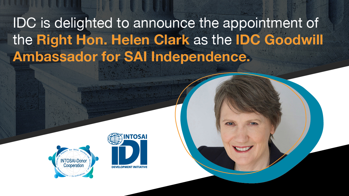 Media Release: Helen Clark appointed as IDC Goodwill Ambassador for SAI Independence