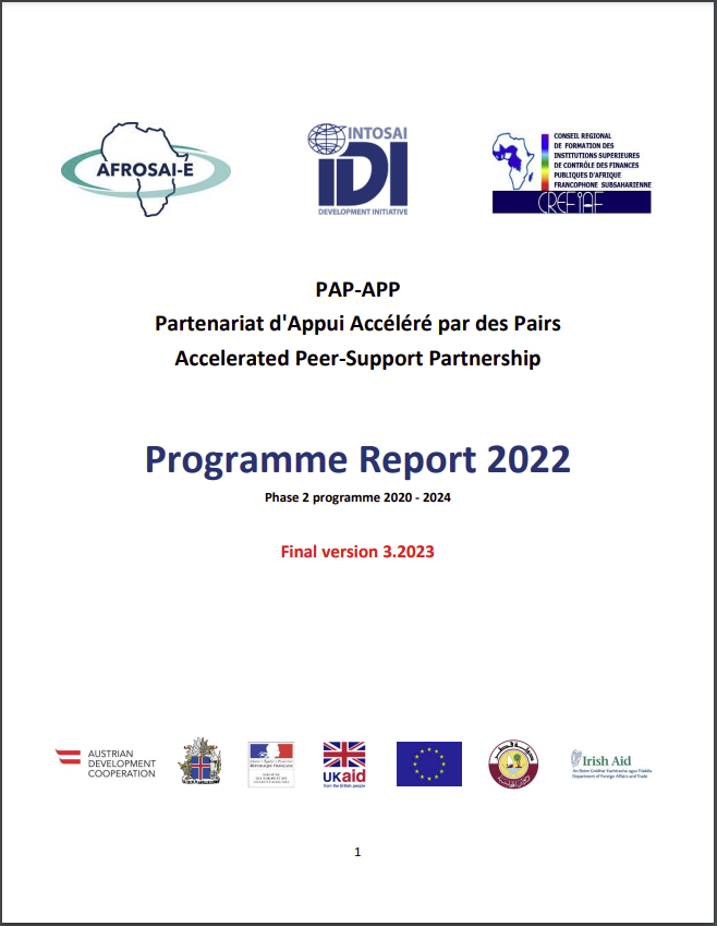 Couverture de l'accord de financement de l'UE au PAP-APP 2020-2023