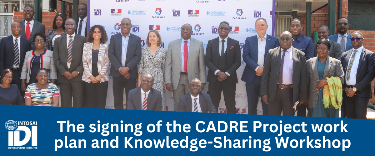 Signing of CADRE Project work plan and Knowledge-Sharing Workshop 