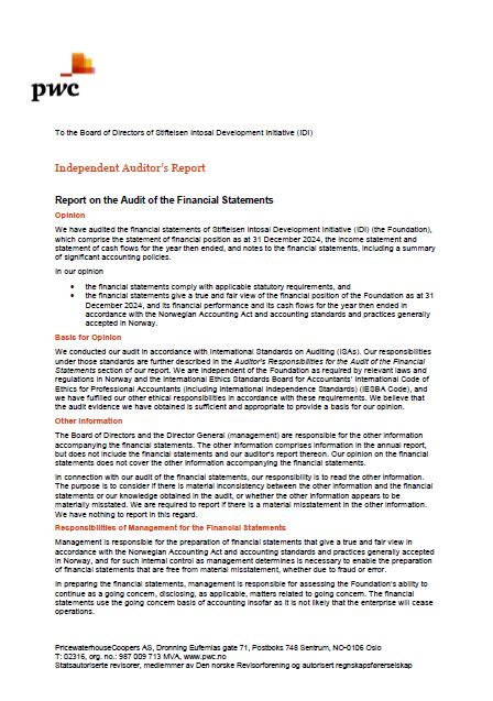 Audit Report 2024 Cover