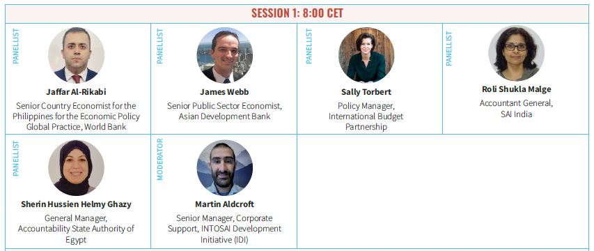 Session 1 speakers