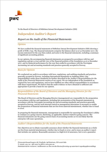 Audit Report 2017 Cover