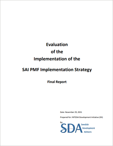 Evaluation of the Implementation of the SAI-PMF Strategy cover