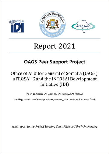 Cover page of 2021 Report OAGS Peer Support Project