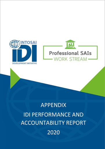 IDI Performance and Accountability Report 2020 Appendix: Professional SAIs Cover