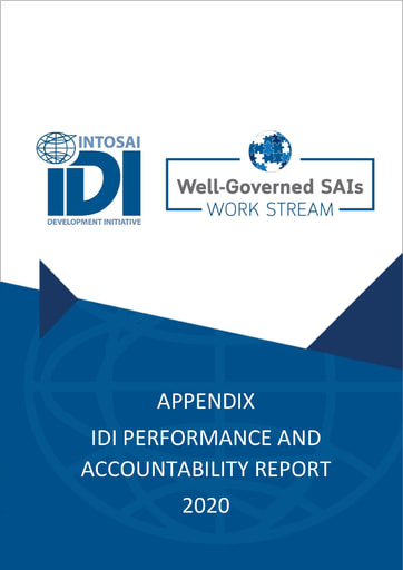 IDI Performance and Accountability Report 2020 Appendix: Well-Governed SAIs Cover