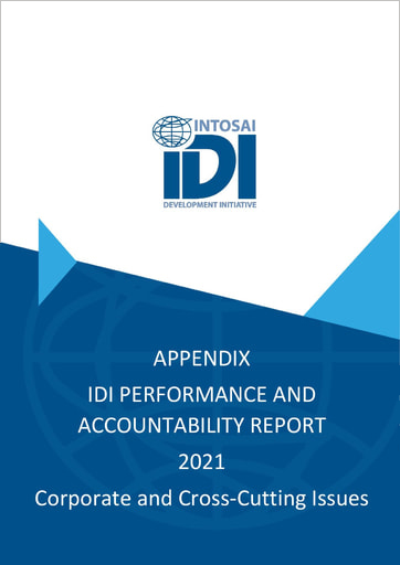 IDI Performance and Accountability Report 2021 Appendix: Corporate and Cross-Cutting Issues Cover