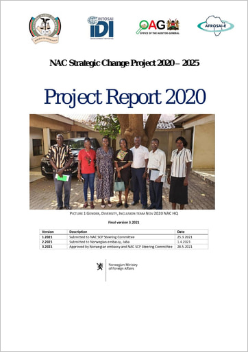 NAC Strategic Change Project 2020-2025 Project Report 2020 Cover
