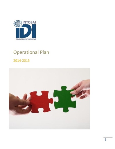 IDI Operational Plan 2014-2015