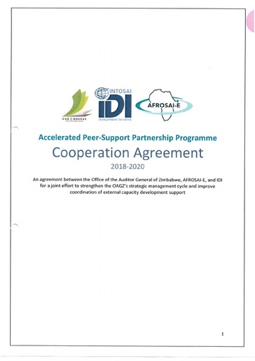 Signed Cooperation Agreement   Zimbabwe