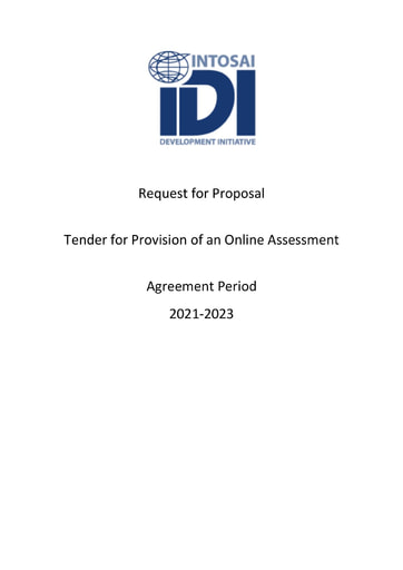 TOR PESA Online Assessment Tender RFP 2022