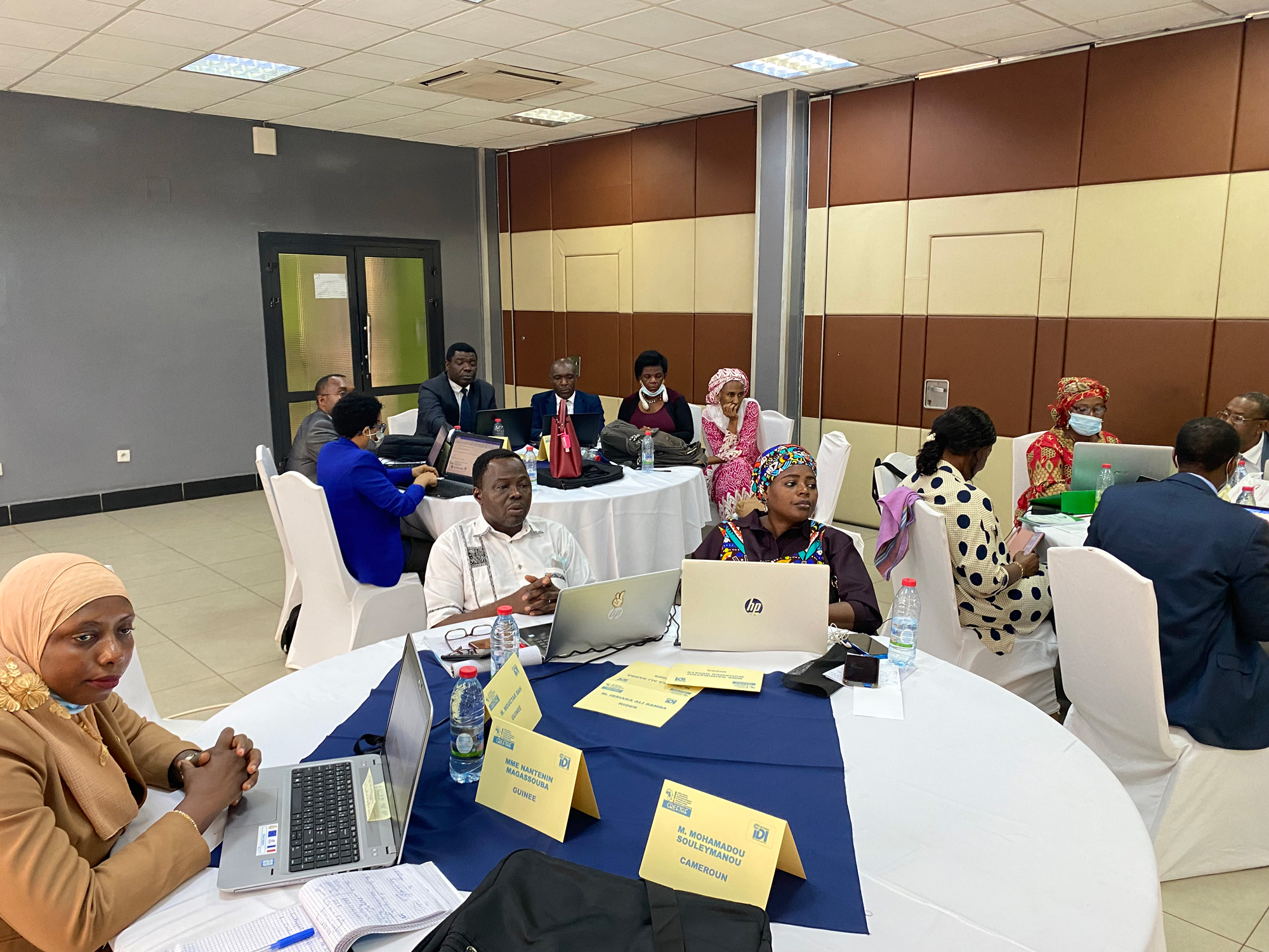 Participants sharing their experiences