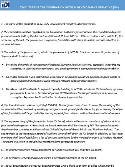 2023 IDI foundation statutes