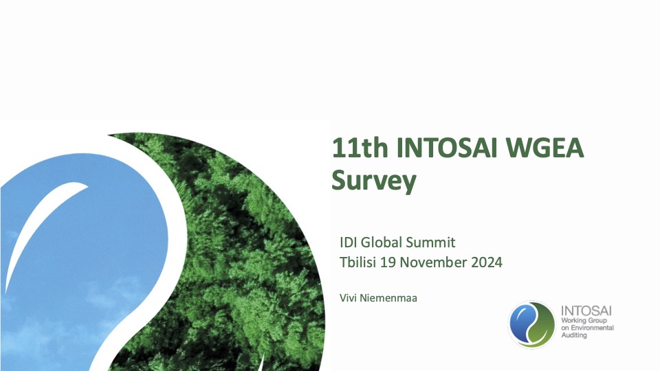 4 5 INTOSAI WGEA 11th Survey results