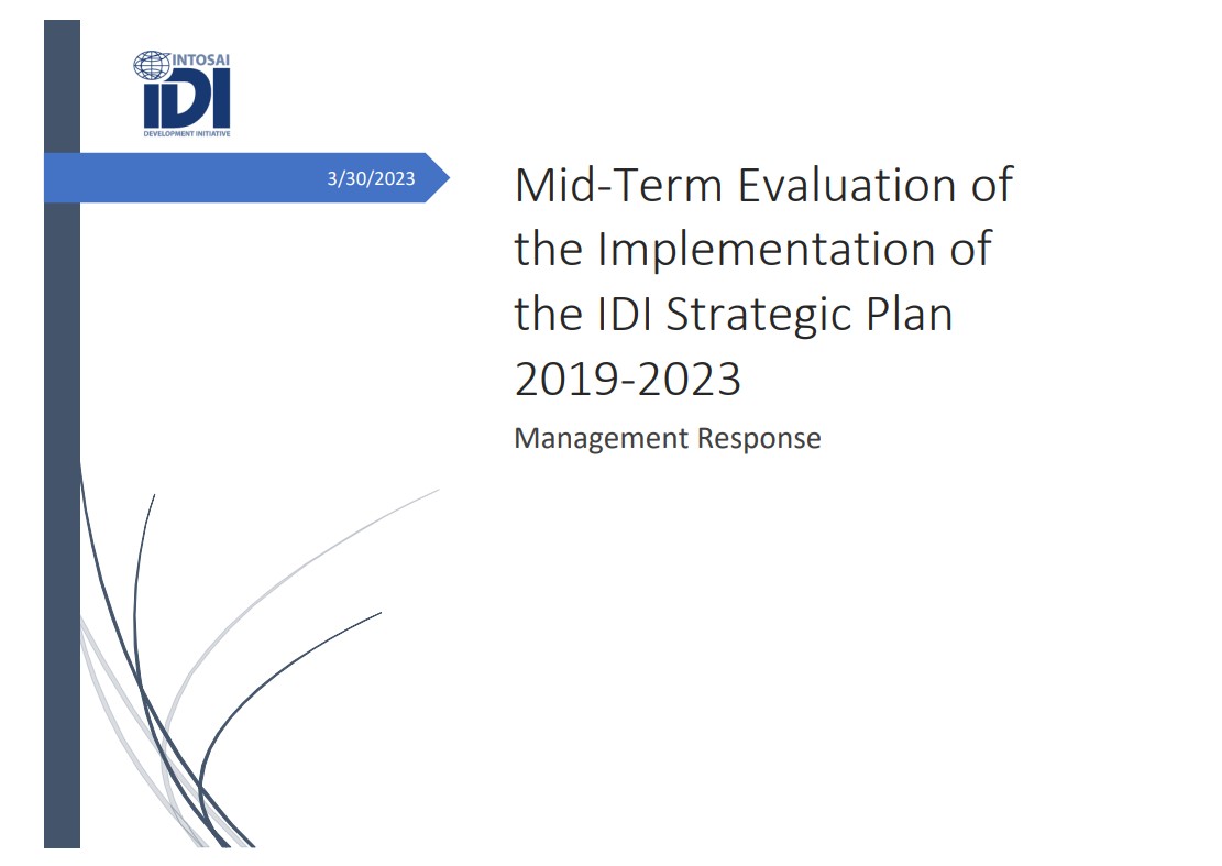 IDI Management Response to Mid Term Evaluation of the IDI Strategic Plan