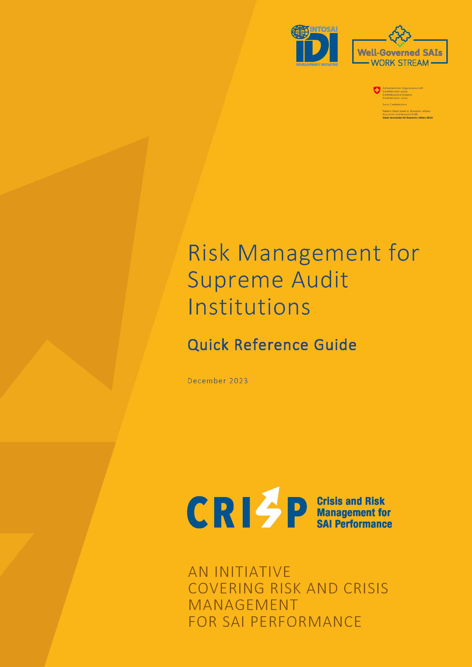 CRISP Risk Management Quick Reference Guide EN