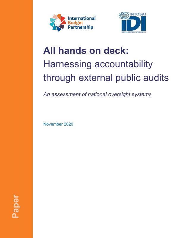 All hands on deck: Harnessing accountability through external public audits