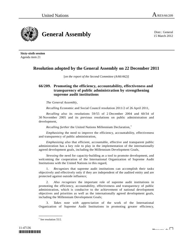 UN Resolution A/RES/66/209