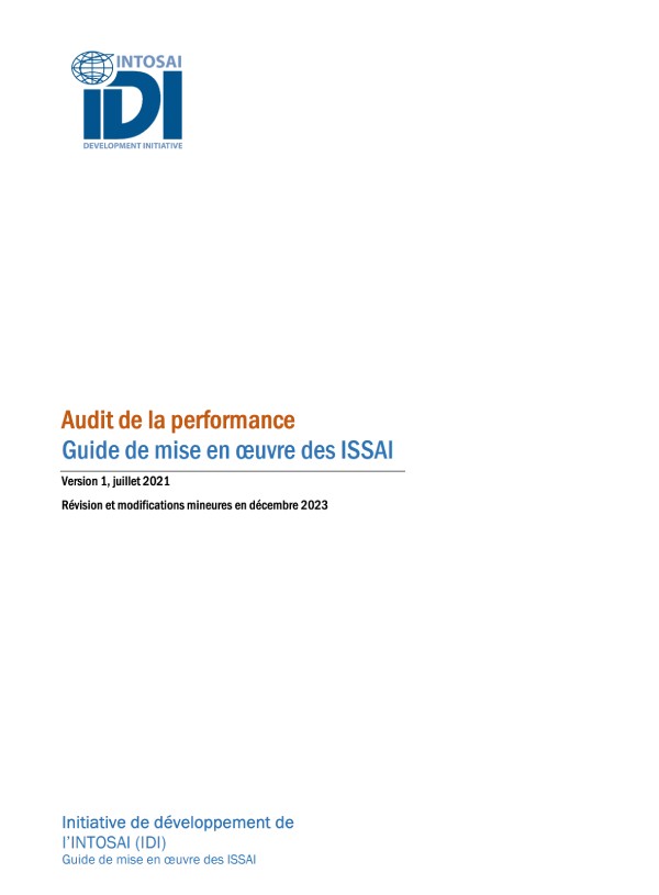 IDI Performance Audit ISSAI Implementation Handbook V1-FR