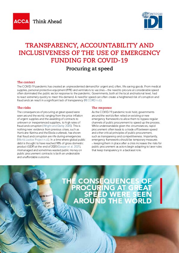 TAI Audits Policy Brief – Procurement