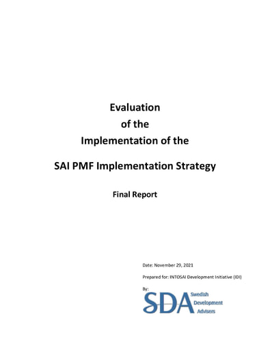 Evaluation of the Implementation of the SAI-PMF Strategy (Final Report)