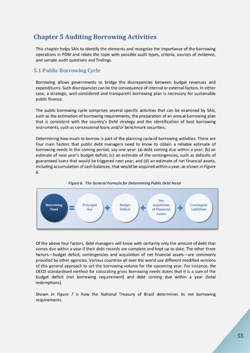 Audit of Public Debt Management: Handbook for SAIs v1 – Chapter 5