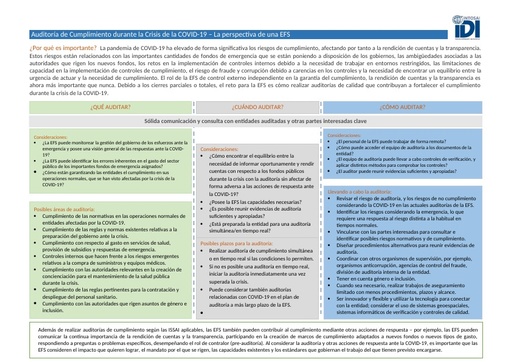 Auditoría de Cumplimiento durante la Crisis de la COVID-19 – La perspectiva de una EFS
