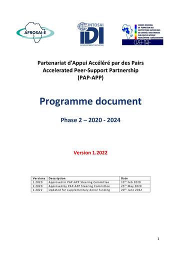 PAP-APP Programme Document Phase 2 v1 2022