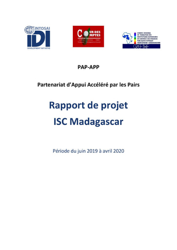 2020 SAI Madagascar PAP-APP Project Report